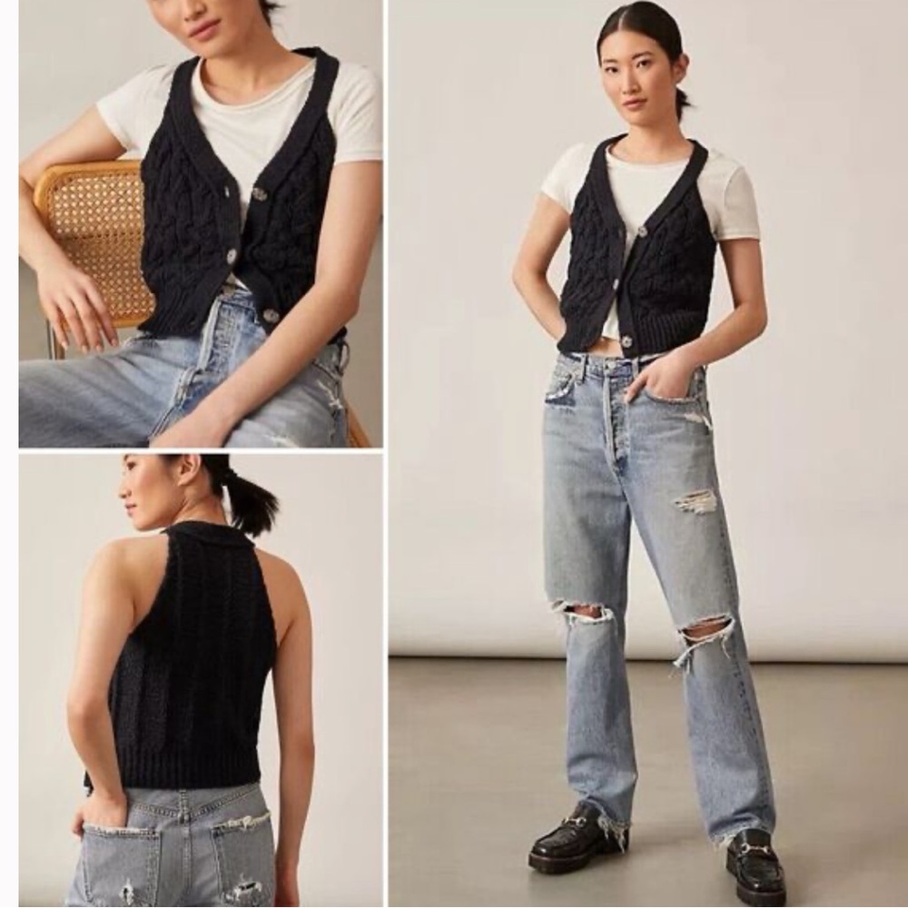 NEW Anthropologie Pilcro Sweater Vest - Picture 3 of 8